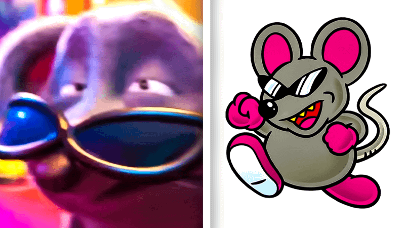 Mouser in Super Mario Galaxy Movie and Nintendo Games.
