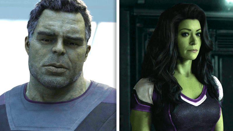 Smart Hulk and She-Hulk from the MCU