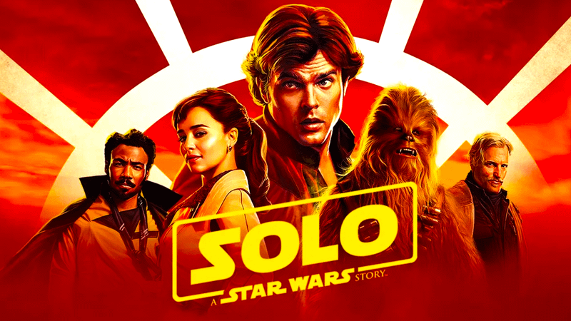 The cast of Solo posing on the movie's poster