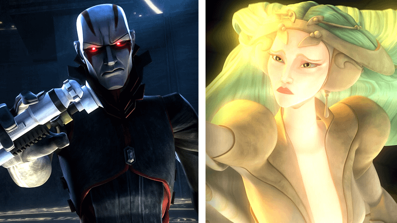The Son and the Daughter, the ancient Force-wielders from the Mortis arc of The Clone Wars.