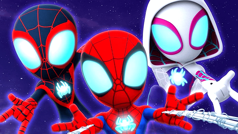 Characters from Marvel’s Spidey and His Amazing Friends