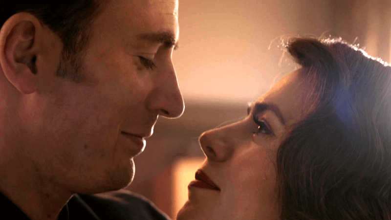 Chris Evans as Steve Rogers and Hayley Atwell as Peggy Carter in 'Avengers: Endgame.'