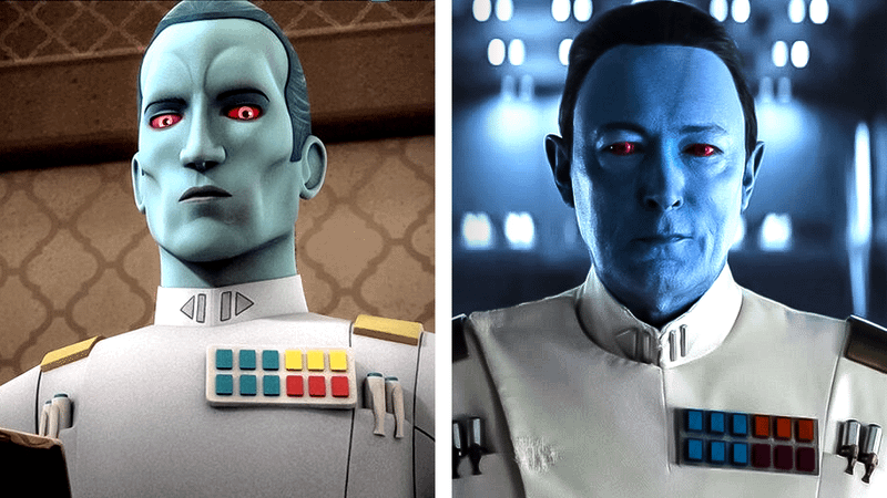 Star Wars character Grand Admiral Thrawn.