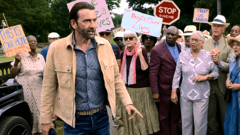 David Tennant as Ian Ventham in The Thursday Murder Club