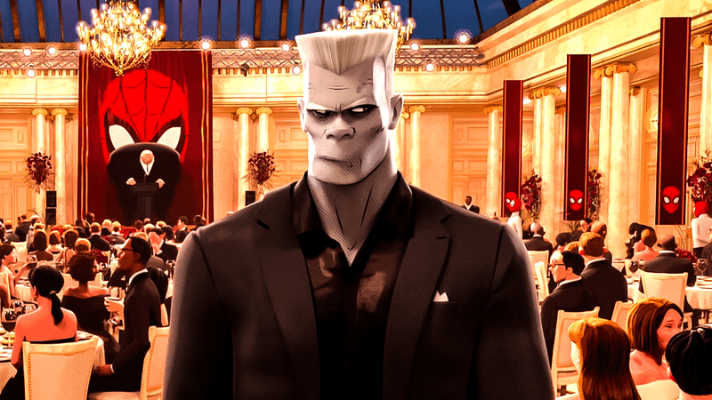 Tombstone at Kingpin event in Into the SpiderVerse.
