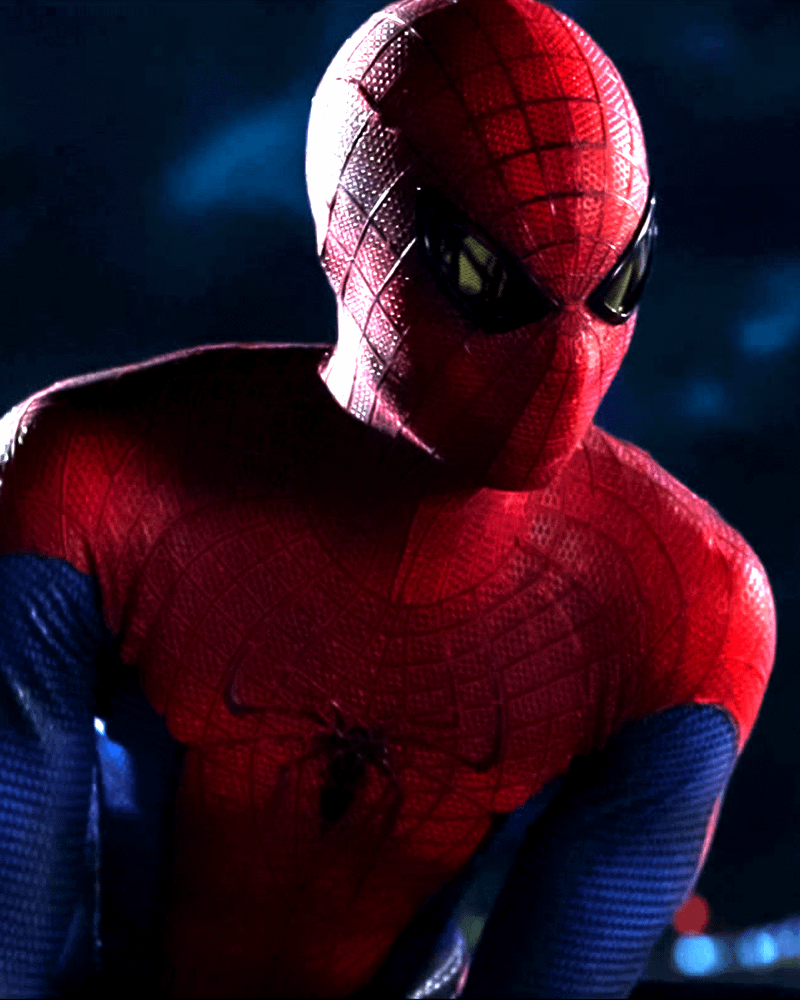 Andrew Garfield as Spider-Man in The Amazing Spider-Man.