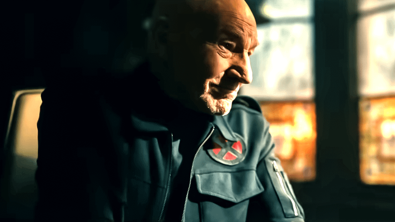 Patrick Stewart as an older Charles Xavier in Avengers: Doomsday.