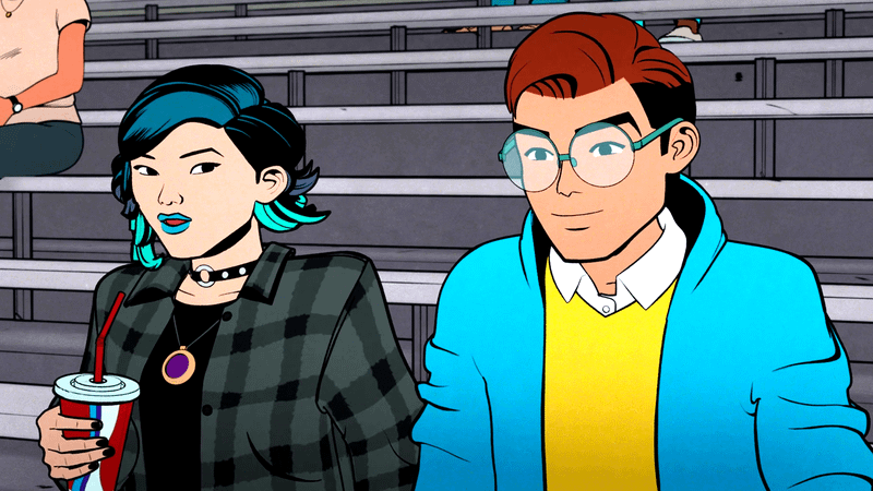 Nico Minoru and Peter Parker in Your Friendly Neighborhood Spider-Man