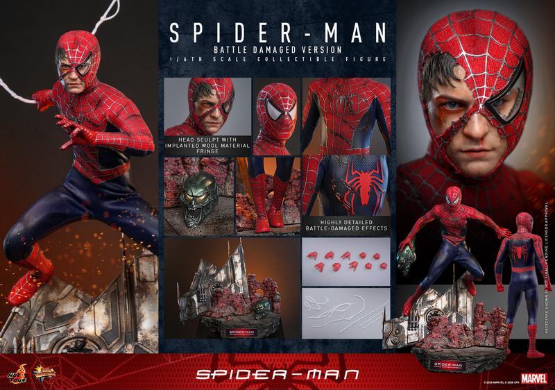 Hot Toys battle damaged Spider-Man figure