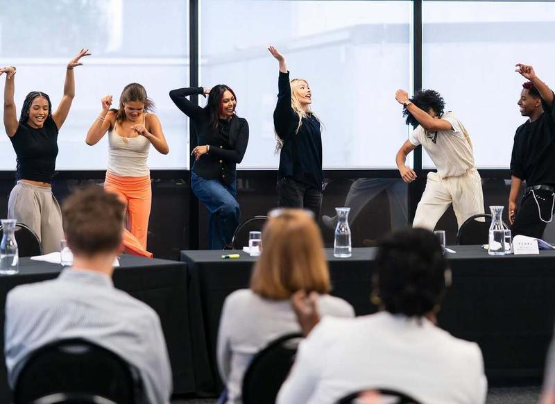 Zombies 5 cast rehearsing.