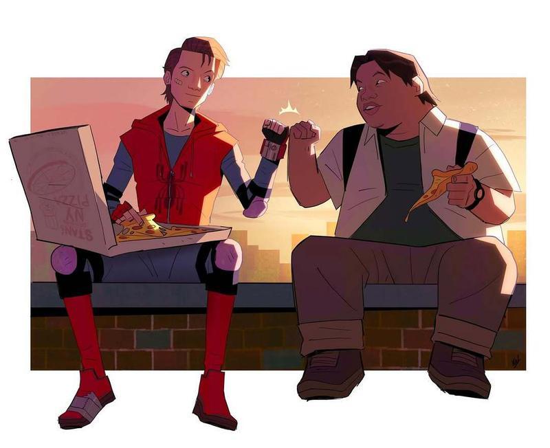 Peter Parker & Ned Leeds in Spider-Man: Freshman Year.