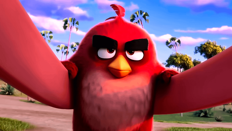 Red bird from Angry Birds.