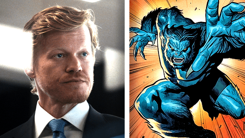 Beast from Marvel Comics and Jesse Plemons