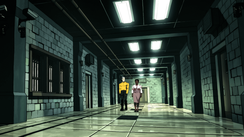 Inside Belle Reve in Creature Commandos.