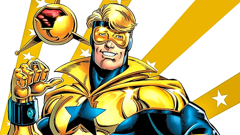 Booster Gold in costume from DC Comics