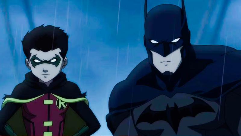 Batman and Damian Wayne.