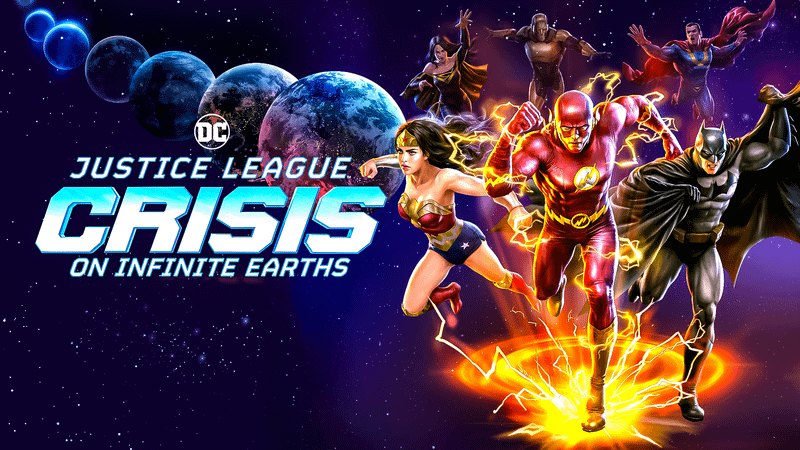 Batman, Wonder Woman, and Flash in Justice League: Crisis on Infinite Earths