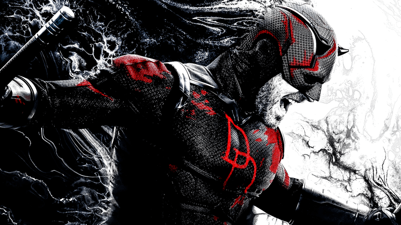 Daredevil Born Again Season 2 Daredevil key art.