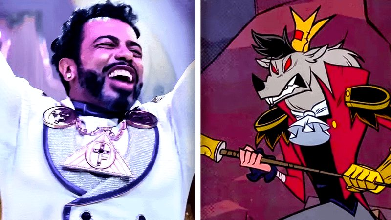 Daveed Diggs' character performing on stage in The Boys' season 5 trailer alongside photo of Rat King.