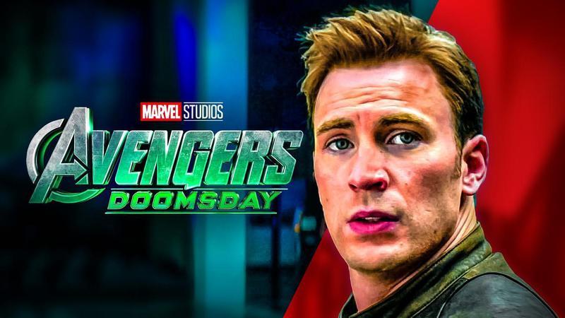 Chris Evans as Steve Rogers alongside Avengers: Doomsday and Marvel Studios logo.