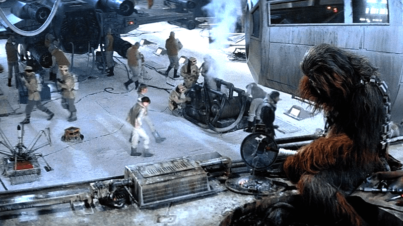 Battle of Hoth in Star Wars: The Empire Strikes Back.