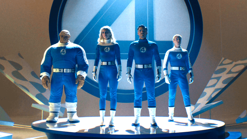Thing, Invisible Woman, Mr Fantastic, and Human Torch in Fantastic Four First Steps