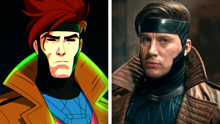 Gambit in X-Men '97 and in Deadpool & Wolverine