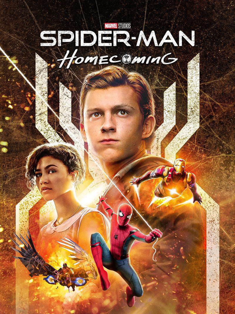 Spider-Man Homecoming (2017) movie digital poster art work.