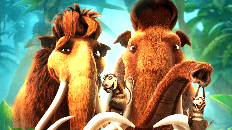Ellie, Manny, Eddie, and Crash from 