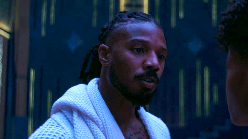 Michael B. Jordan as Killmonger in Black Panther Wakanda Forever