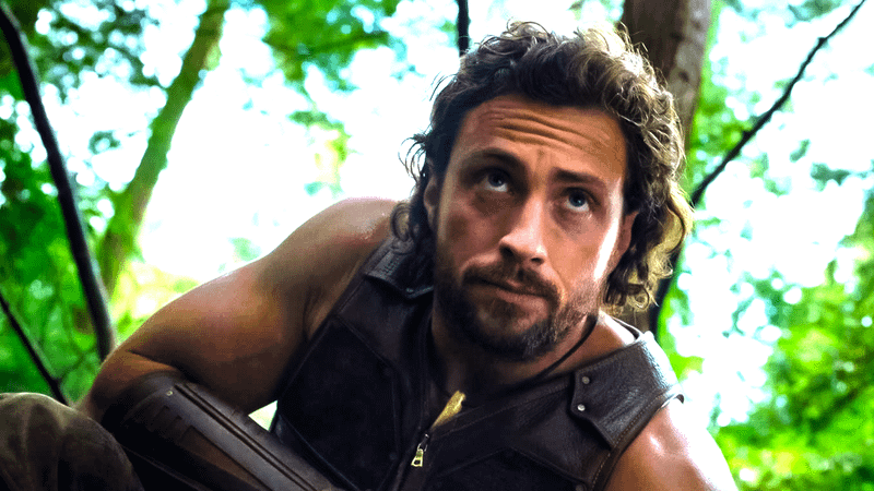 Aaron Taylor Johnson as Kraven the Hunter.