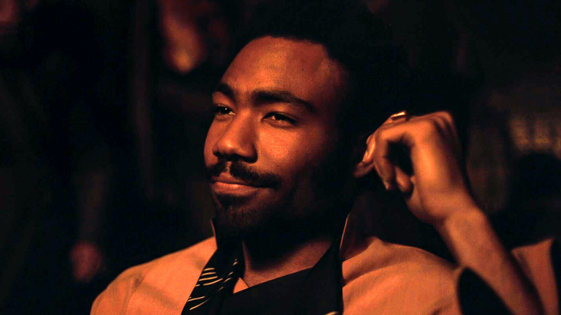 Donald Glover as Lando Calrissian.