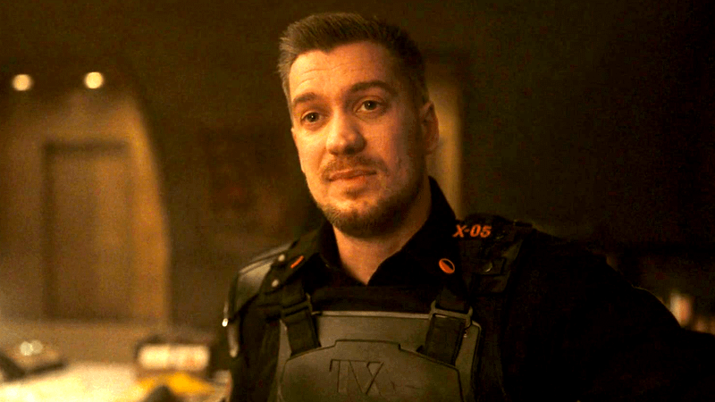  Rafael Casal as Hunter X-5 in Loki Season 2.