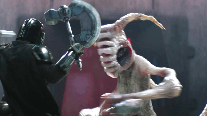 Monnok gladiator in The Mandalorian and Grogu.