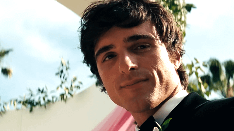 Nate Jacobs smiling at Cassie in Euphoria Season 3, Episode 3.