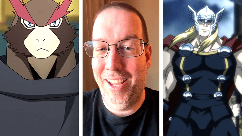 Patrick Seitz voices Homen in Star Wars and Thor in Marvel Future Avengers.