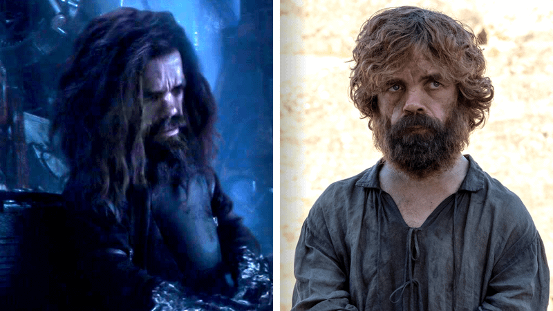 Peter Dinklage as Eitri in the MCU and Tyrion Lannister in Game of Thrones.