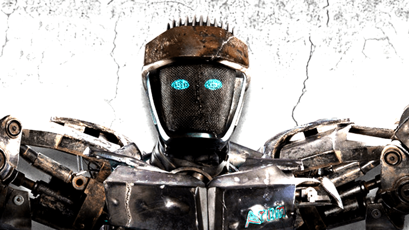 A robot face in Real Steel