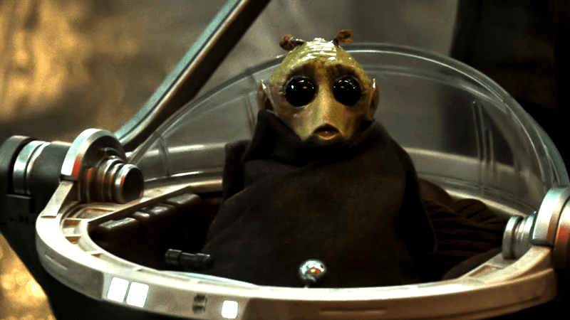 Cute baby Rodian featured in The Mandalorian & Grogu.