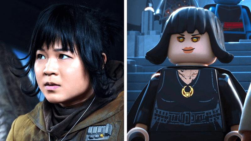 Rose Tico and Darth Rose Tico side-by-side