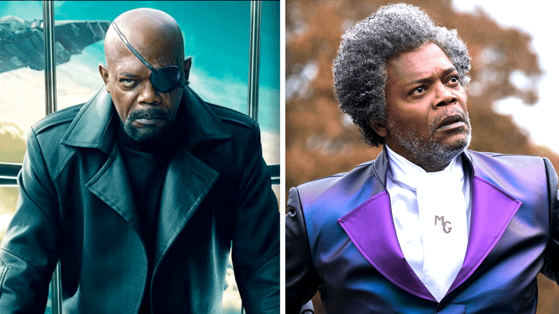 Samuel L. Jackson as Nick Fury and Mr. Glass