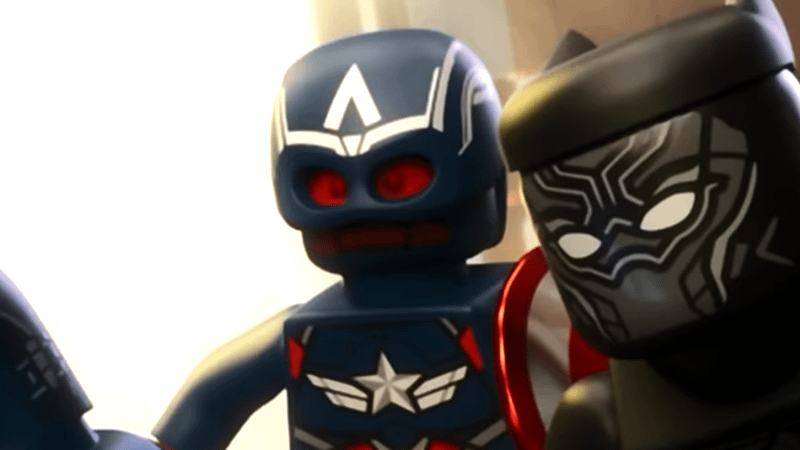 Sam Wilson Captain America in LEGO Marvel Avengers Strange Tails