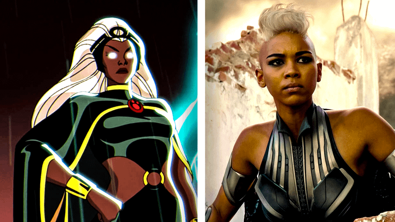 Storm and Storm in the X-Men prequel movies.