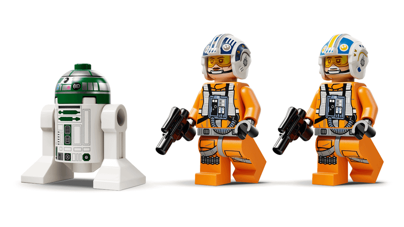 The minifigures of the The New Republic X-wing Starfighter LEGO set.