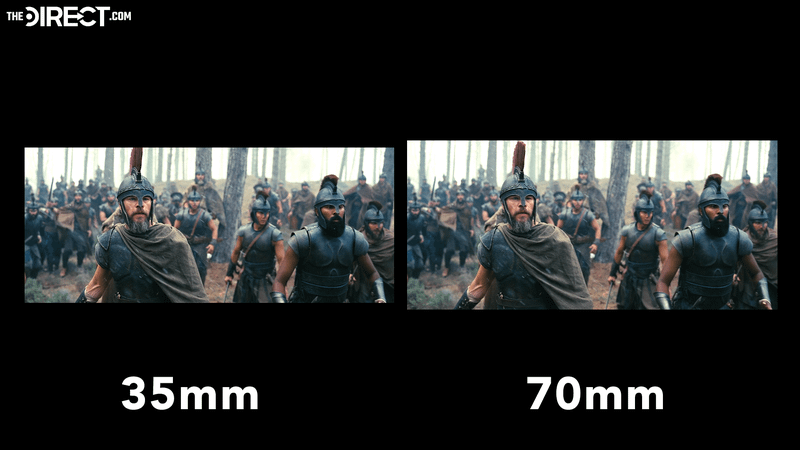 Matt Damon as Odysseus in 'The Odyssey' in 35mm and 70mm formats.