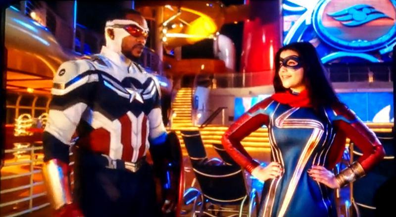 Captain America and Ms. Marvel in Avengers: Quantum Encounter