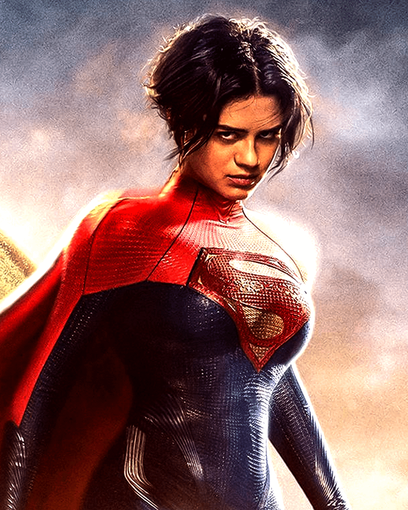 Sasha Calle in her Supergirl suit in The Flash