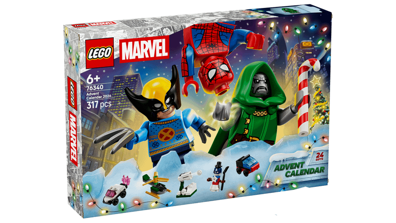 The box art of the LEGO Marvel Advent Calendar 2026.