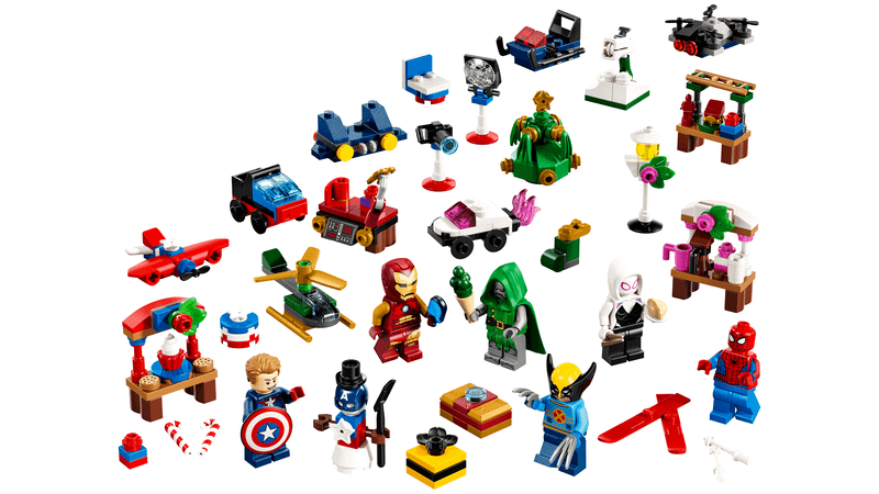 What's included in the LEGO Marvel Advent Calendar 2026