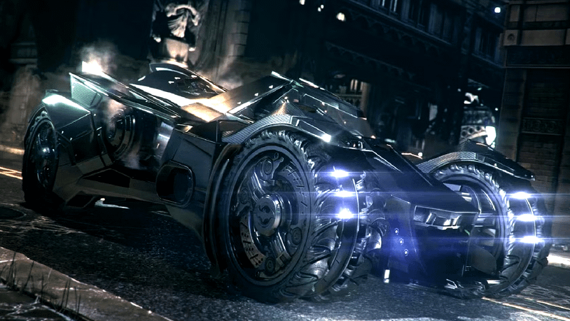 The batmobile in Batman: Arkham Knight.